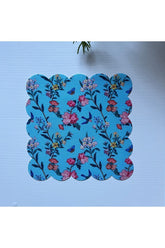 Kelebek Çiçek Kuş Desenli Kumaş Kokteyl Peçetesi Yıkanabilir Lazer Kesimli